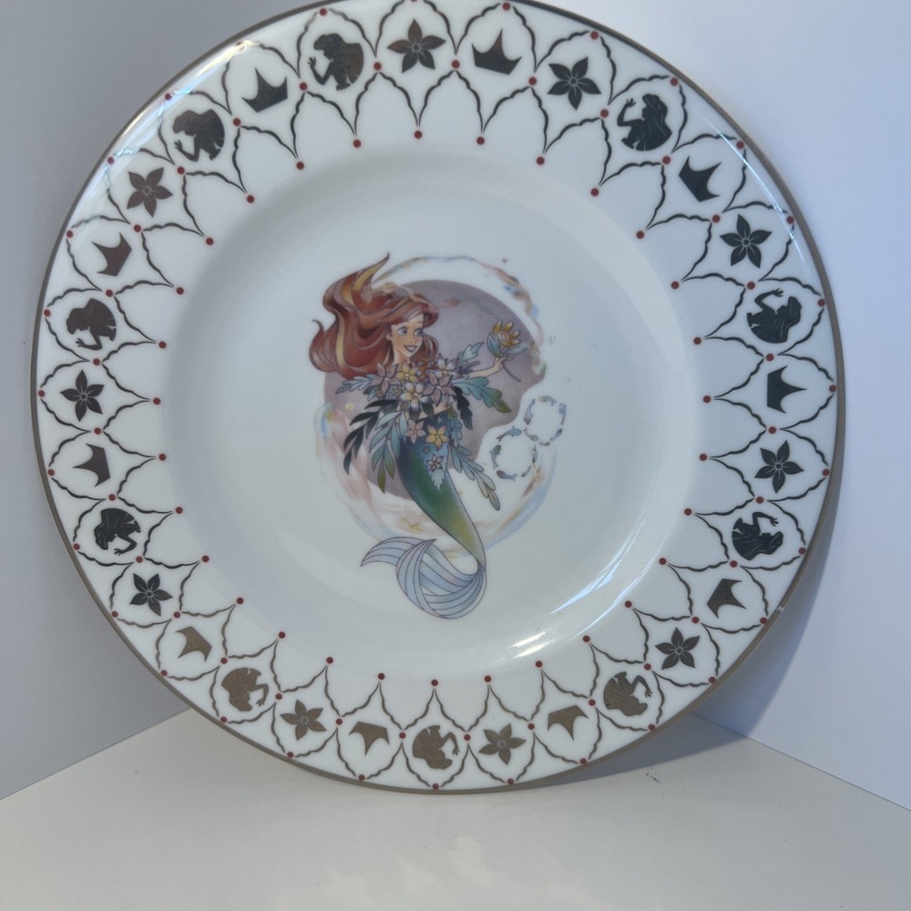 Disney 100 Years The Little Mermaid Plate Fine Bone China The English Ladies Co.